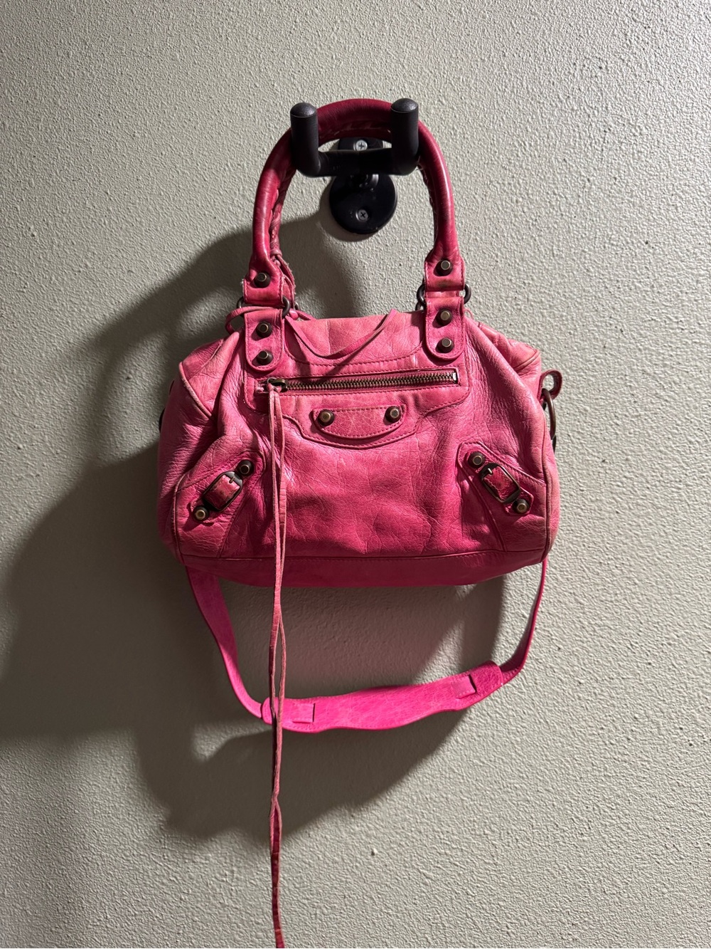Balenciaga Hot Pink City Bag